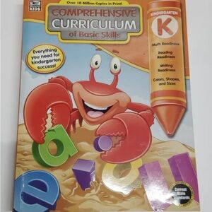 Comprehensive Curriculum of Basic Skills Kindergarten Workbook - Orange/Red